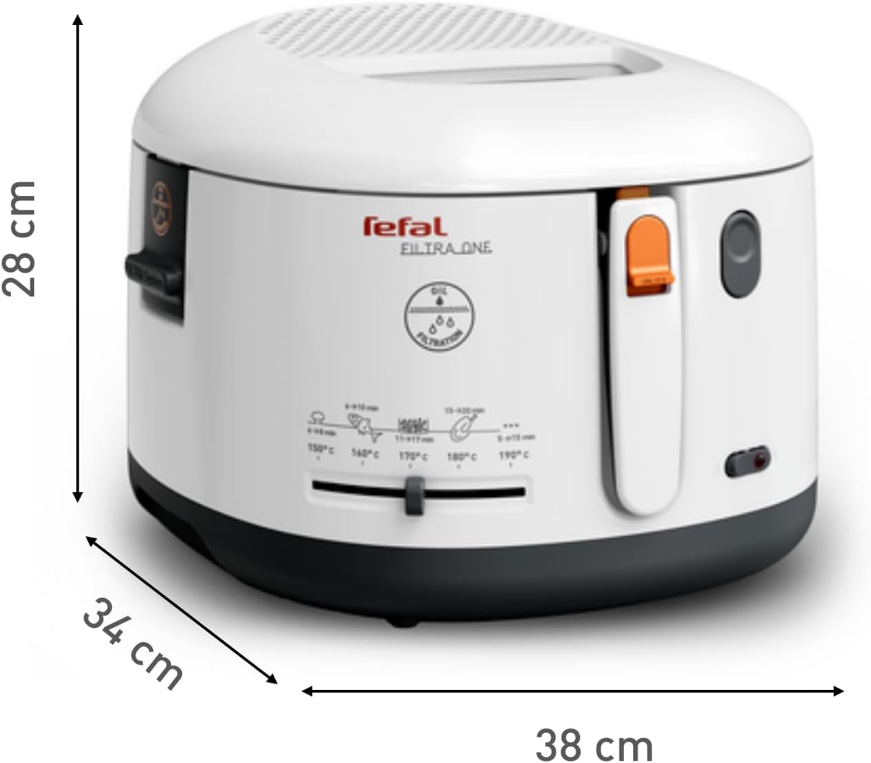 Tefal FF1631 friteuza Filtra One, 1.900 W, Capacitate 1,2 kg Electrocasnice Naty Shop