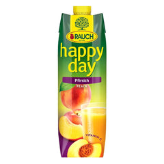 Rauch Happy Day Peach | Z owoców dojrzewających na słońcu | 6 x 1 litr, Tetra Prisma Napoje bezalkoholowe Naty Shop