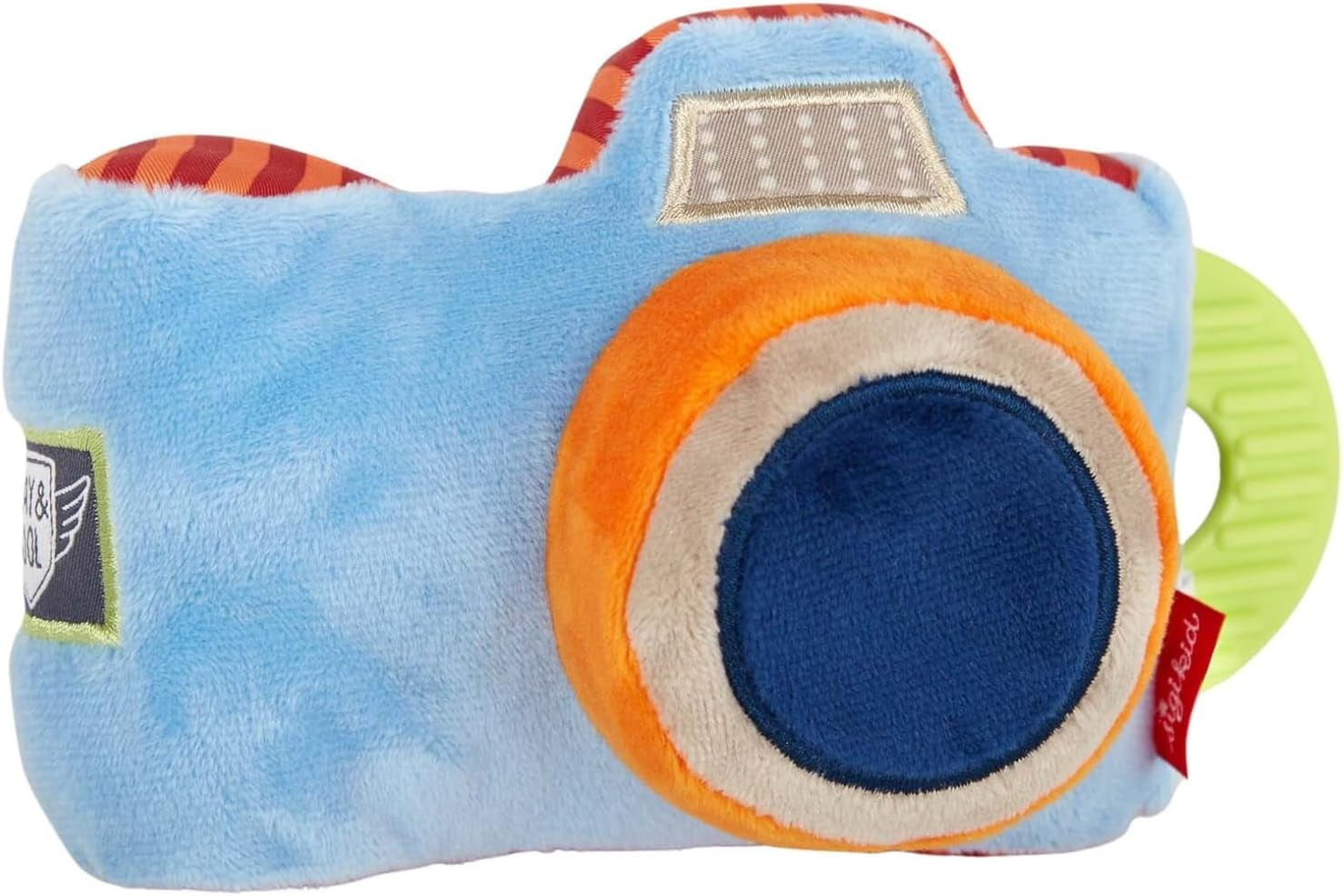 SIGIKID 42678 cameră de pluș Play & Cool fete și băieți jucărie pentru copii recomandată de la 3 luni albastru/multicolor Jucarii Bebe Naty Shop Multicolor/photocamera