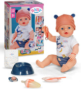 Baby Born Emma im Dschungel-Style - 43 cm große Babypuppe - 10 Funktionen inkl. Accessoires & Strampler in Unisex Farben - Funktioniert ohne Batterien - Geeignet für Kinder ab 3 Jahren