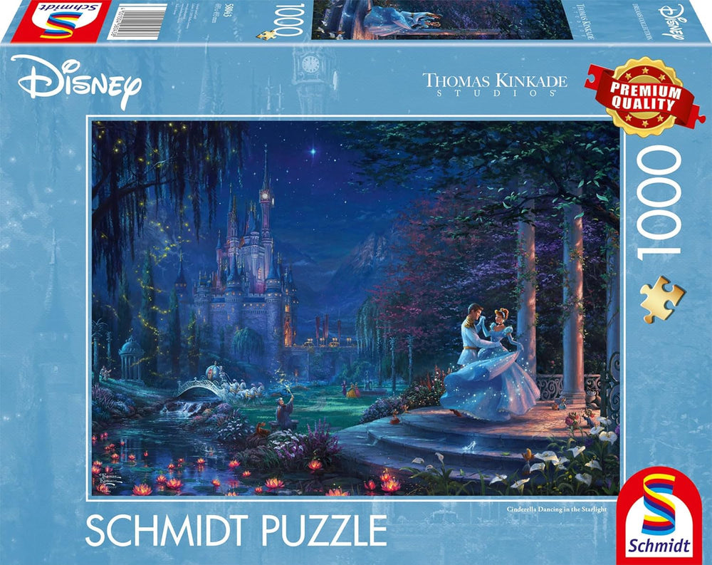 Schmidt Spiele 58043 Thomas Kinkade Disney Kopciuszek Taniec w świetle gwiazd Puzzle 1000 elementów Kolorowe puzzle Naty Shop Domyślny tytuł