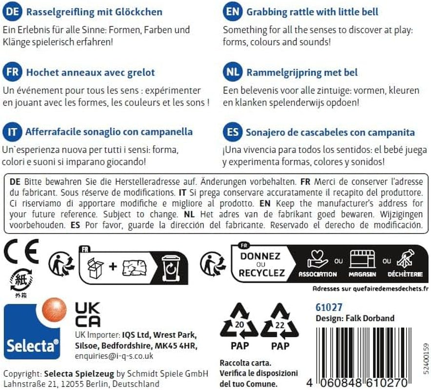 Selecta 61027 Girali, jucărie de prins, 10 cm Jucarii Bebe Naty Shop