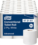 Hârtie igienică Tork Small Roll White T4, Advanced, 2 straturi, 48 × 200 foi, 472161