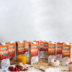 Natumi Bio Haferdrink Glutenfrei, 8 x 1L - Naturland zertifiziert, Laktosefrei, Glutenfrei, Ohne Zuckerzusatz, Bio, Wegańskie, Hergestellt mit deutschem Hafer, Milchfreie milchfreie Alternatywa