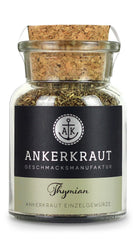 Ankerkraut Tymianek, gerebelt, mediterranes Gewürz, 30g w Korkenglas