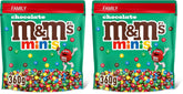 M&M's Chocolate Minis, Czekolada, 1 x 324g, Soczewica Czekoladowa (324g) (2 sztuki w opakowaniu)