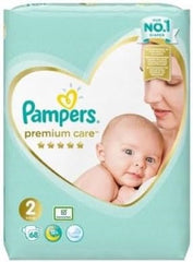 Pieluchy Pampers Rozmiar 2 (4-8 kg), Pieluszki Premium Care, 68 sztuk, Najlepszy komfort i ochrona wrażliwej skóry od Pampers