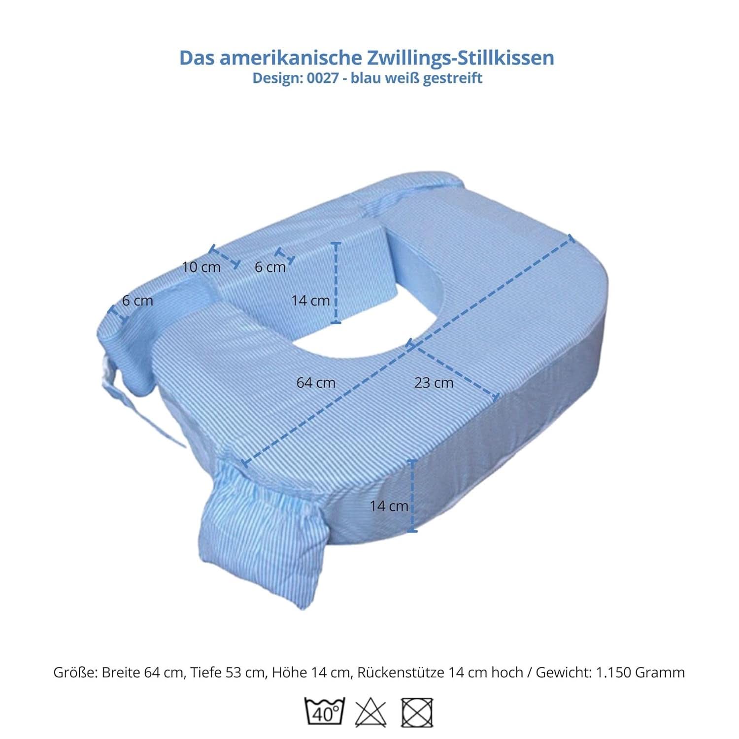 Zwilling plus pernă pentru alăptare, 1 bucată Naty Shop