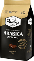 Boabe de cafea espresso Arabica prăjite, 1 kg
