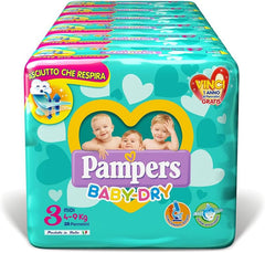 Pieluszki Pampers Baby Dry Maxi Twin Pack, rozmiar 4 (7-18 kg), 48 pieluszek