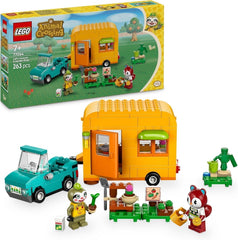 LEGO Animal Crossing Przyczepa i ogród Gerda do odgrywania ról Zestaw samochodzik dla dzieci 7-letnich dziewcząt i chłopców Prezent Figurka zwierzątko Gra wideo 77054 Zestawy do budowania Besuche den LEGO-Store Default Title