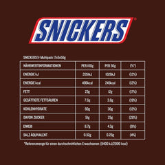 Snickers Batonik Czekoladowy Karmel Orzechowy, 5 batoników | Piłka nożna z przekąskami | (1x5x50g)