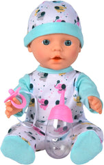 Noworodek Baby Elephant Vinyl Doll z funkcją karmienia i picia, butelka i smoczek, 30 cm, 2-letnie lalki Naty Shop