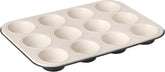Zenker 12 muffinów średnica Ø 7 cm CREME NOIR, Blacha do pieczenia muffinów z powłoką nieprzywierającą wzmocniona ceramiką Formy i blachy do pieczenia Naty Shop