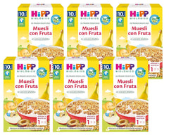 Muesli de fructe ecologic Hipp, pachet de 6 x 200 grame Cereale Naty Shop 6 x 200 grame Muesli cu fructe