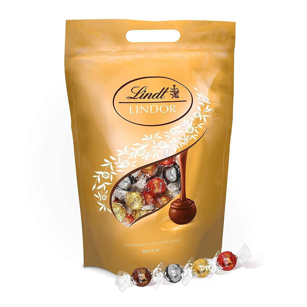 Lindt, mega paczka, około 160 kulek czekoladowych, różne asortymenty, 2 Kg Cukierki Czekoladowe Naty Shop