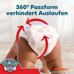 Pampers Baby Dry Pants Pieluszka Patrol Puppy Edition, rozmiar 5, 160 pieluszek, 11 kg - 17 kg, regulacja 360° z systemem zatrzymania i zabezpieczenia