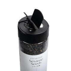 - Gerösteter schwarzer Sezam 150g | Balaststoffreich | Źródła białka wegańskie | Aromat Reichesa | Przeciwutleniacz | Streuen Einfach