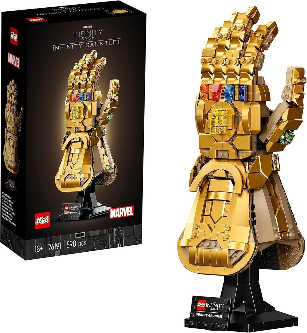 LEGO 76191 Marvel Super Heroes Rękawica Infinity Rękawica Avengers Thanos Zestaw do budowania modeli dla dorosłych Fan Item Prezent dla mężczyzn Kobiety Her Him Zestawy do budowania Besuche den LEGO-Store Single