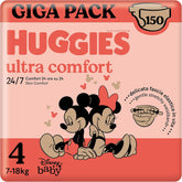 Pieluchy Huggies Ultra Comfort, rozmiar 4 (7-18 kg), Disney Design, opakowanie Value Pack, 150 sztuk