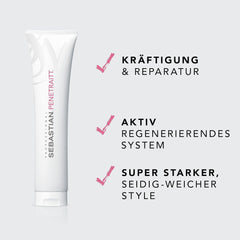 SEBASTIAN PROFESSIONAL PENETRAITT - Masca de păr reparatoare regenerează părul deteriorat (150 ml) - îngrijire profundă pentru părul deteriorat, decolorat - repară și întărește Masca de par Naty Shop