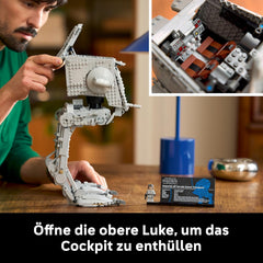 LEGO Star Wars AT-ST Kampfläufer - Bauset für Erwachsene - UCS Modell zum Auststellen mit Minifigurka i informacje - Sammlerstück & Geschenk für Fans - 75417