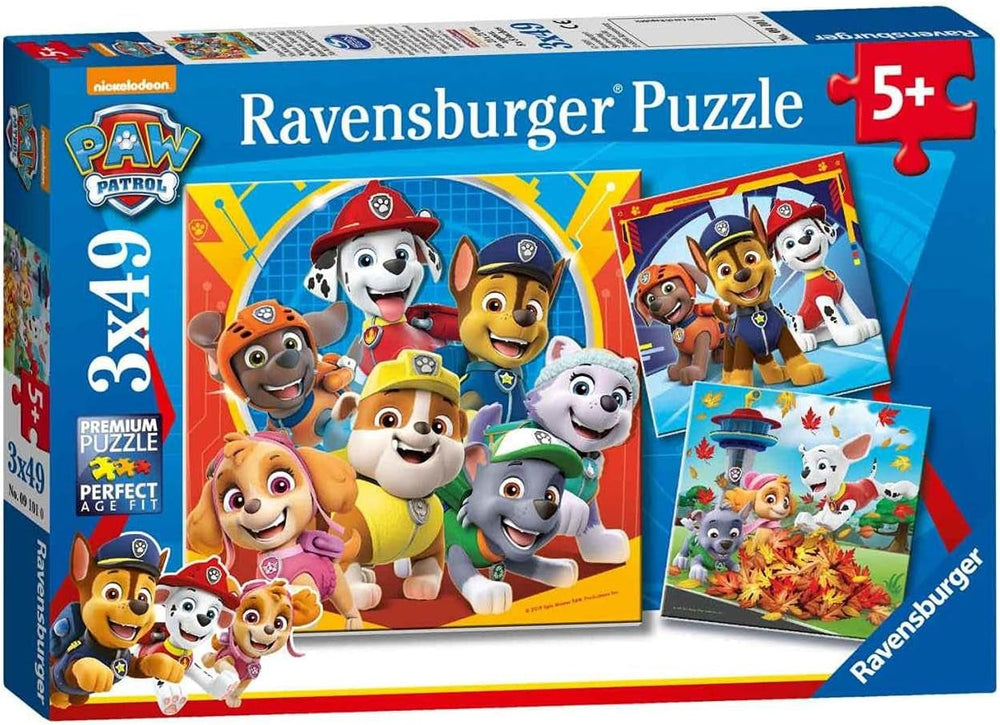 Puzzle dla dzieci Ravensburger 3X49 elementów - Paw Patrol - Paw Patrol Puzzle Naty Shop Single