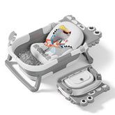 Cada de baie pliabila pentru bebelusi cu perna de baie si termometru integrat Mama si Copilul Naty Shop