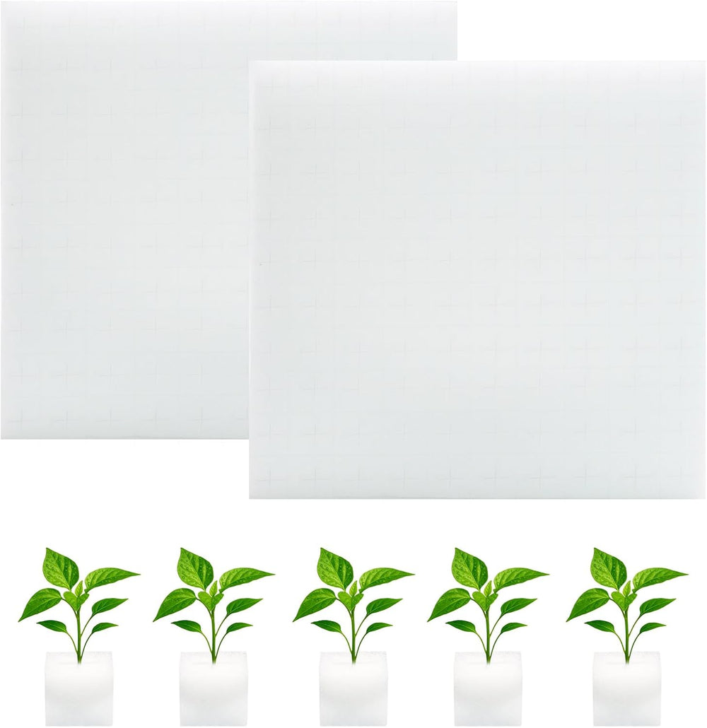 Wełna mineralna, wełna mineralna do rozmnażania, 2 szt., gąbka hydroponiczna, 200 szt. Po cięciu - alternatywa dla szklarni, kiełkowania nasion i warzyw domowych