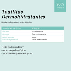 Șervețele umede Suavinex pentru bebeluși, 60 bucăți, potrivite pentru tenul atopic, 96% ingrediente naturale
