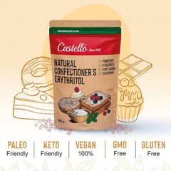 Naturalny Erytrytol - Cukier Puder | 10G = 7G cukru, 850 gramów słodzików Naty Shop