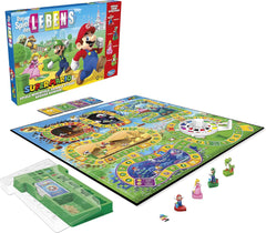 Gra planszowa Hasbro The Game of Life Super Mario dla dzieci w wieku od 8 lat, graj w minigry, zbieraj gwiazdki i walcz z Bowserem