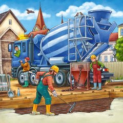 Ravensburger Puzzle pentru copii - 09226 Vehicule mari de construcții - Puzzle pentru copii de peste 5 ani, cu 3X49 piese Puzzle Naty Shop
