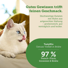 MERA Cats Nature Adult Tasty Mix Hrană Umedă Premium pentru Pisici 12x85g | Fără Zahăr și Fără Cereale | Hrană Umedă pentru Pisici Adulte cu Conținut Ridicat de Carne | Pachet Economic