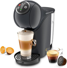 NESCAFÉ Dolce Gusto Genio S Plus de Krups, aparat de cafea compact cu capsule, capacitate 0,8 litri, 1500 wați, avertizare automată de detartrare, gri cosmic, KP340B
