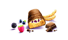 Balisto Chocolate Pack luzem, batoniki czekoladowe Yoberry, płatki zbożowe i jogurt, 8 x 18,5 g, czekolada, batoniki musli, opakowanie zbiorcze czekolady (148 g)