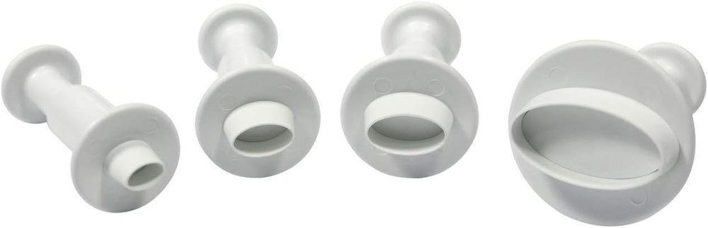 MO154 Forme ovale de embosat, format mic, mediu, extra-mare, plastic, alb, 9 x 2 x 9 cm