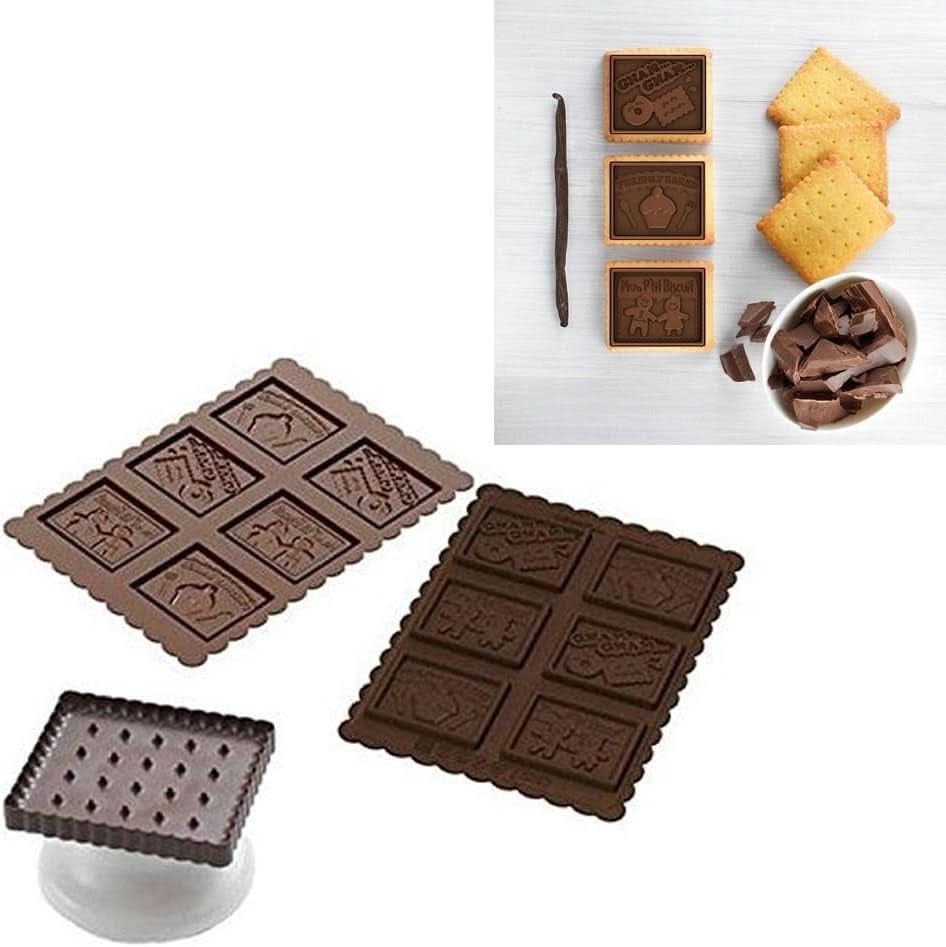 Silikomart 22.164.77.0165 CKC04, foremka do ciastek, Silicon Gnam Gnam Shape, 6 wgłębień. (CKC04) Sklep kuchenny Naty