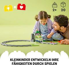 LEGO DUPLO Eisenbahntunnel und Schienen – Erweiterungsset - Lernspielzeug für Kleinkinder – 10-teilige Bahnstrecke mit Trichter und Weiche – Geschenk für Jungen & Mädchen ab 2 Jahren - 10425