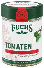 Fuchs Gewürze - Tomato Gewürz - Gewürzsalz für Tomatenbrot, Frühstücksei oder Steak - naturalne składniki - 90 g w wiederverwendbarer, recyclebarer Dawka