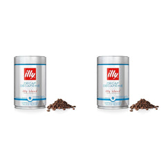 illy Kaffee, Kaffeebohnen Entkoffeiniert - Dose zu 250 g (Packung mit 2)