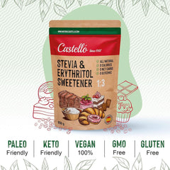 Stewia + Erytrytol 1:3 Słodzik, 1G = 3G Cukier, 850 gramów Słodziki Naty Shop