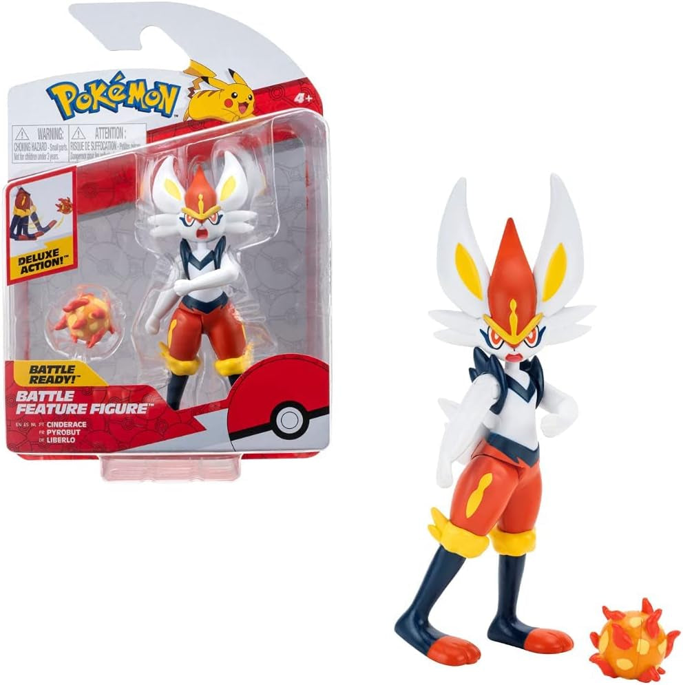 Pokémon PKW0164 - Battle Feature Figure - Liberlo, figură mobilă oficială, 11,5 cm Action figures Naty Shop Liberlo