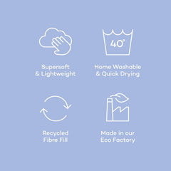 Poszwa na kołdrę Night Lark Super King 6 Tog Wiosna Lato - Niebieski Ogród Super miękka pocieszyciel Lekka, nadająca się do prania w pralce szybkoschnąca poszwa na kołdrę Uniwersalna dwustronna kołdra Naty Shop