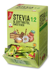 Stevia + Erythrit 1:2 Süßstoff | 204 Beutel Mit 2,5 G | 100% Natürlicher Zuckerersatz - 0 Kalorien - 0 Glykämischer Index - Keto Und Paleo - 0 Kohlenhydrate - Kein GVO - Castello since 1907-510 G Indulcitori Naty Shop Default Title
