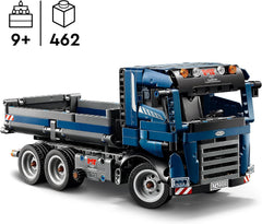 Zabawka LEGO Technic Wywrotka z kierownicą i ruchomą wywrotką - niebieski pojazd budowlany - pomysł na prezent na urodziny lub święta - zestaw konstrukcyjny dla chłopców i dziewcząt od 9 lat 42203 Zestawy konstrukcyjne Besuche den LEGO-Store