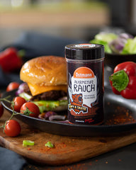 Ostmann Gewürze - Alarmstufe Rauch | Gewürzzubereitung mit Geräucherter Paprika | Für Burger, Grillfleisch und Co. | Doktor Freud 115 g w Streuer