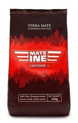 Ceai Mate Caffeine I Neprăjit, fără tulpini și fără pulbere Tradicional - Ceai Mate puternic din Paraguay I Conținut de cofeină | Băutură energizantă și detoxifiantă 500 G I 0,5 Kg