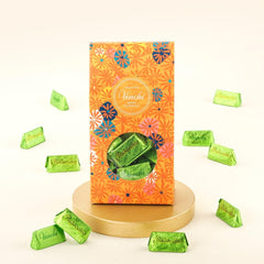 Venchi, Murrine Collection - Pudełko upominkowe z różnymi pralinami pistacjowymi, 300 gramów Cukierki czekoladowe Naty Shop