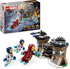 LEGO Marvel Iron Man i Iron Legion kontra. Żołnierz Hydra, zabawka do budowania Avengersów, kreatywny zestaw dla dzieci i fanów superbohaterów, prezent dla chłopców i dziewcząt w wieku 6 lat 76288 Zestawy do budowania Besuche den LEGO-Store Default Title